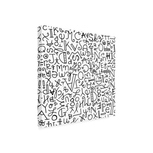 Holli Conger 'Hand Letters Repeat' Canvas Art,35x35